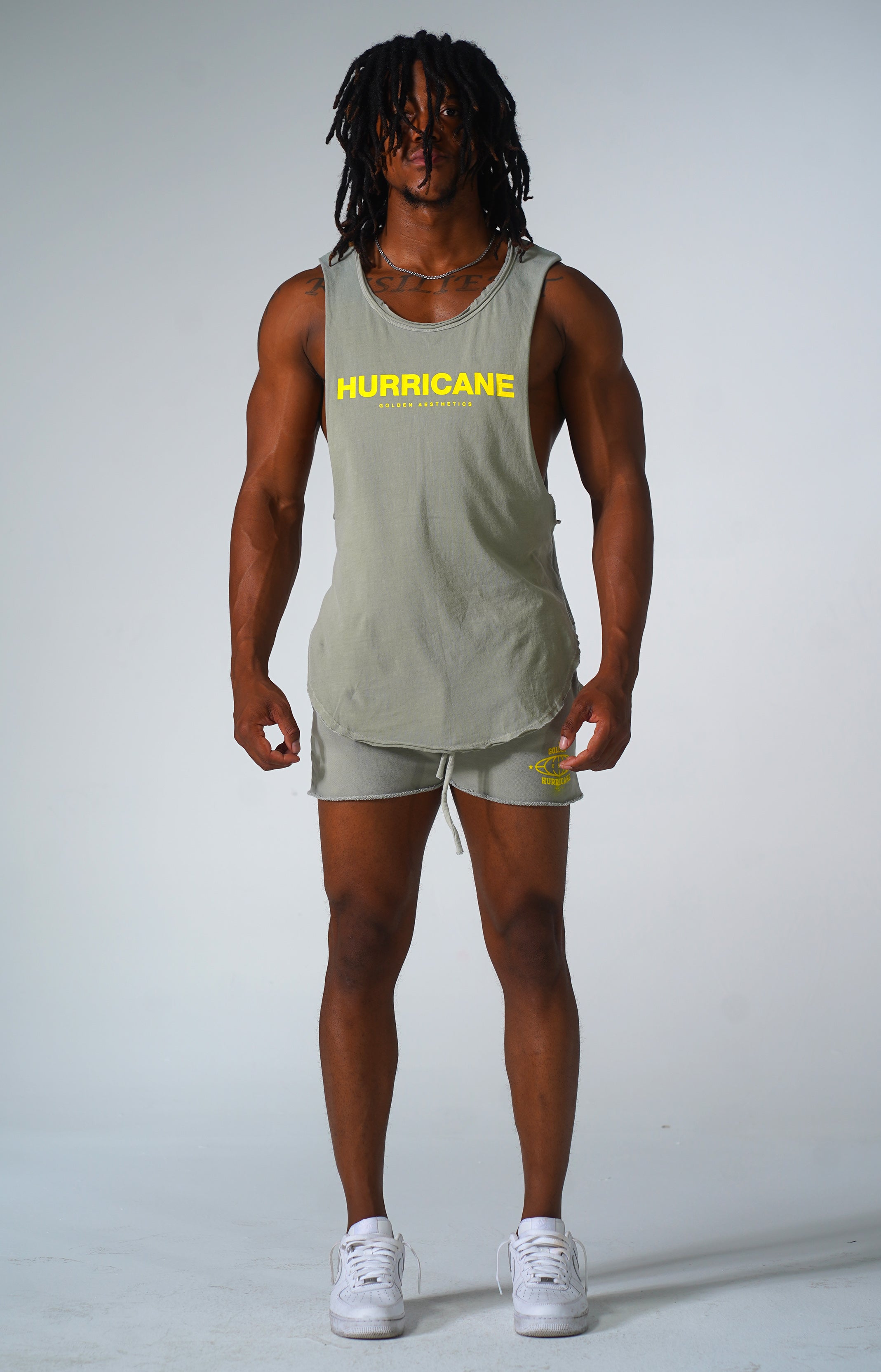 Vintage Green Hurricane Muscle Tank