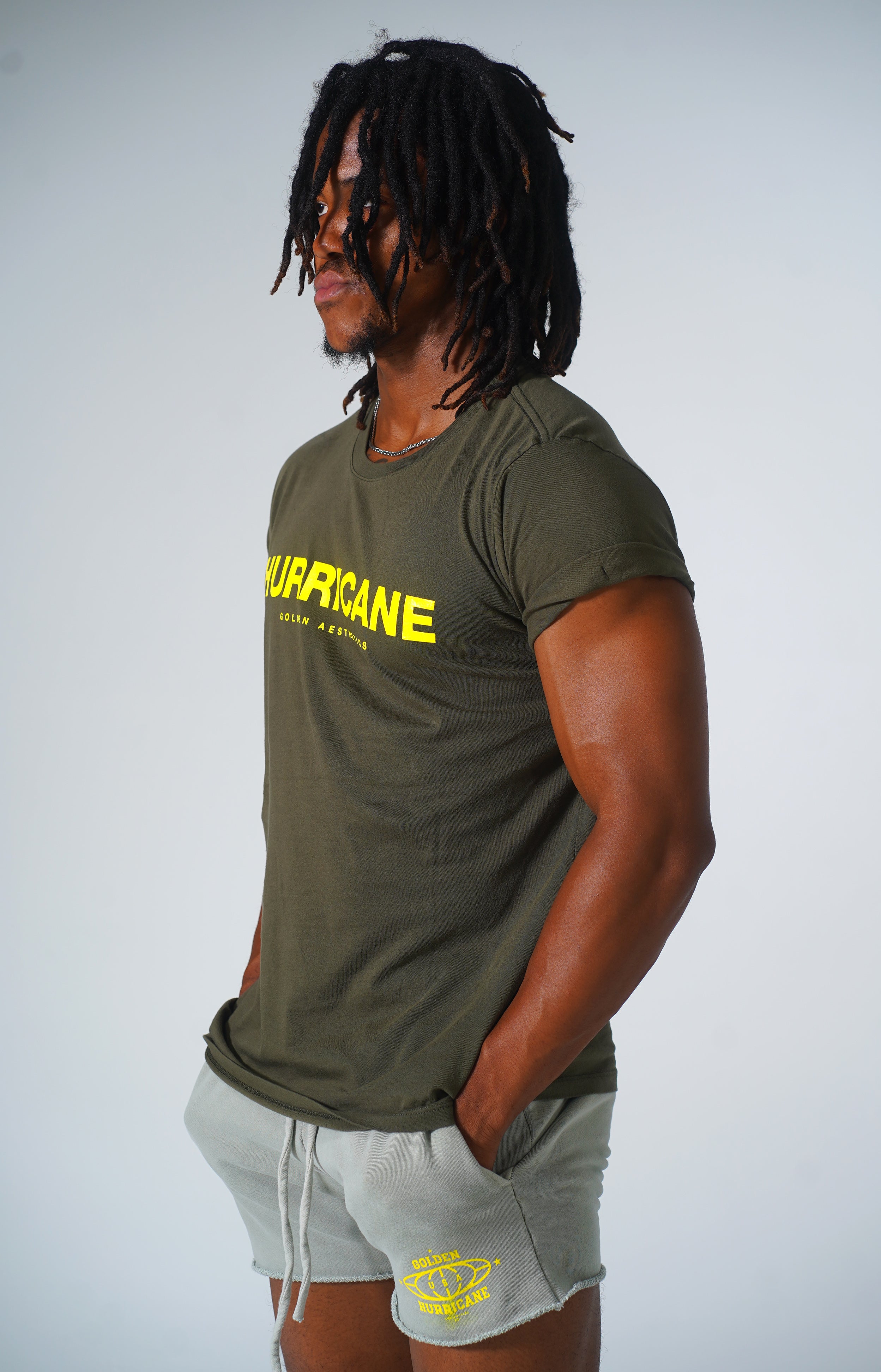Army Hurricane Rolled Sleeve T-Shirt
