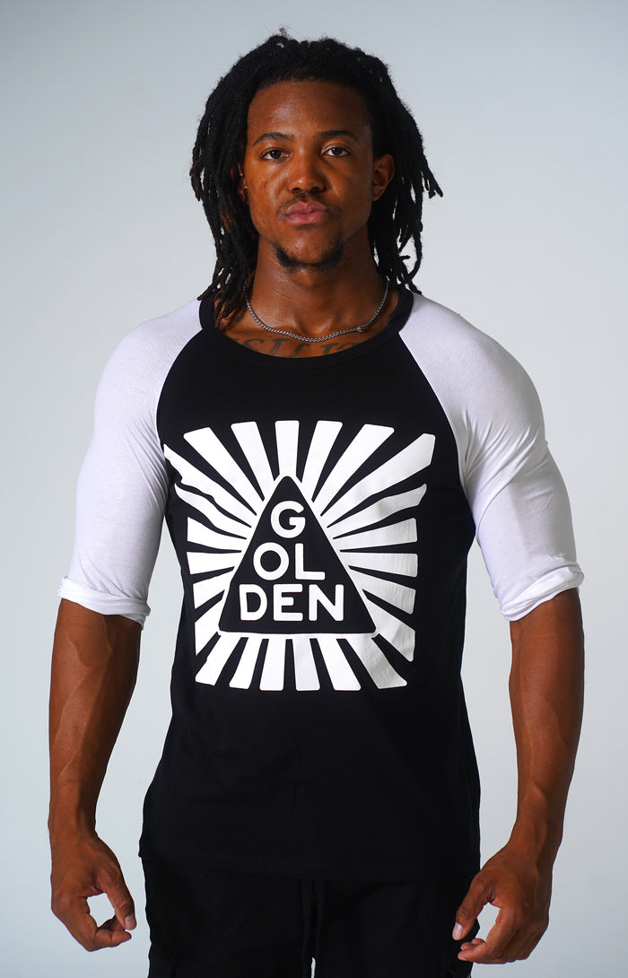 Black / White Infinity 3/4 Sleeve