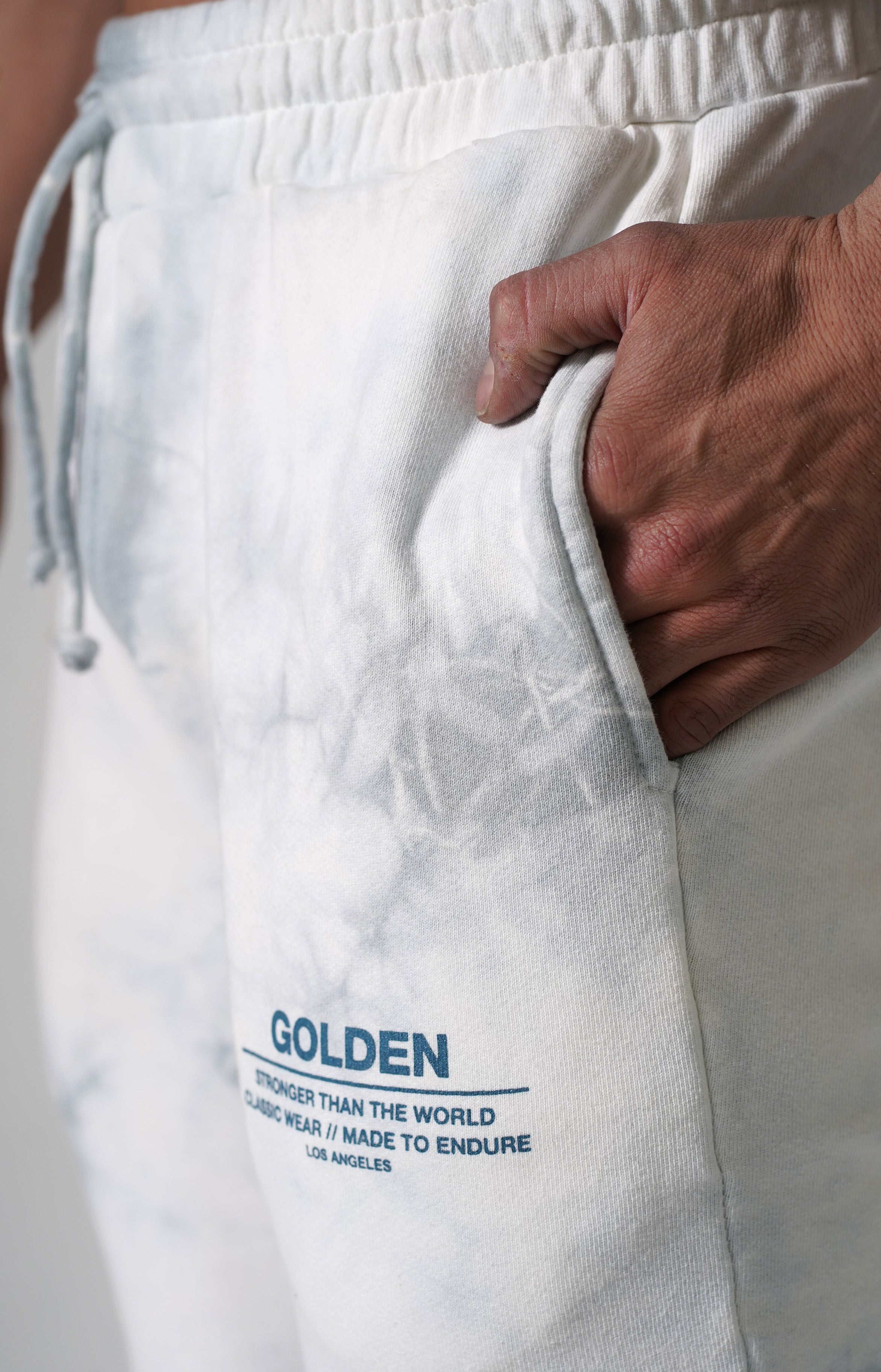 Marble Tie Dye Golden Joggers