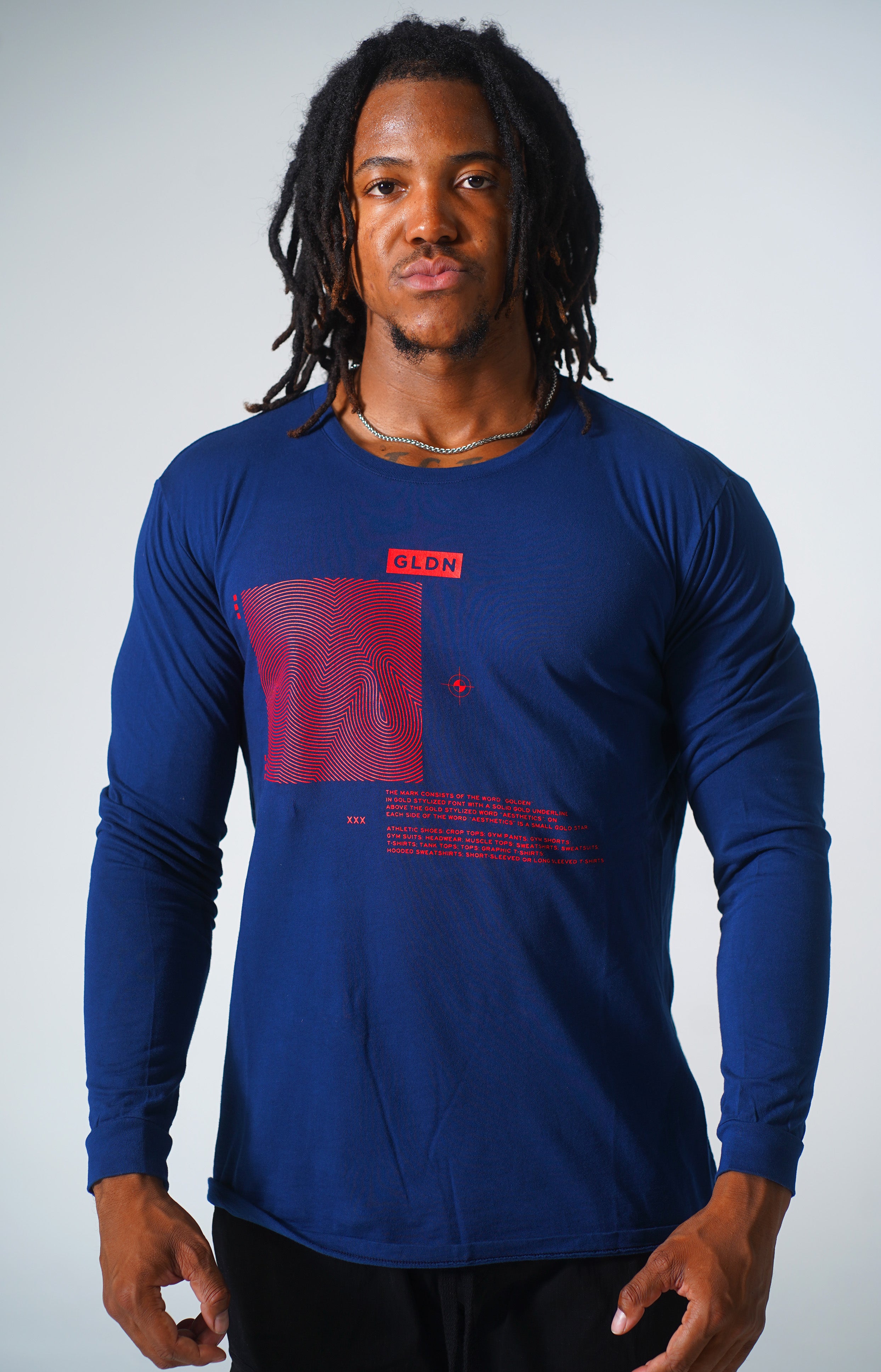 Navy GLDN Athletic Heather Long Sleeve