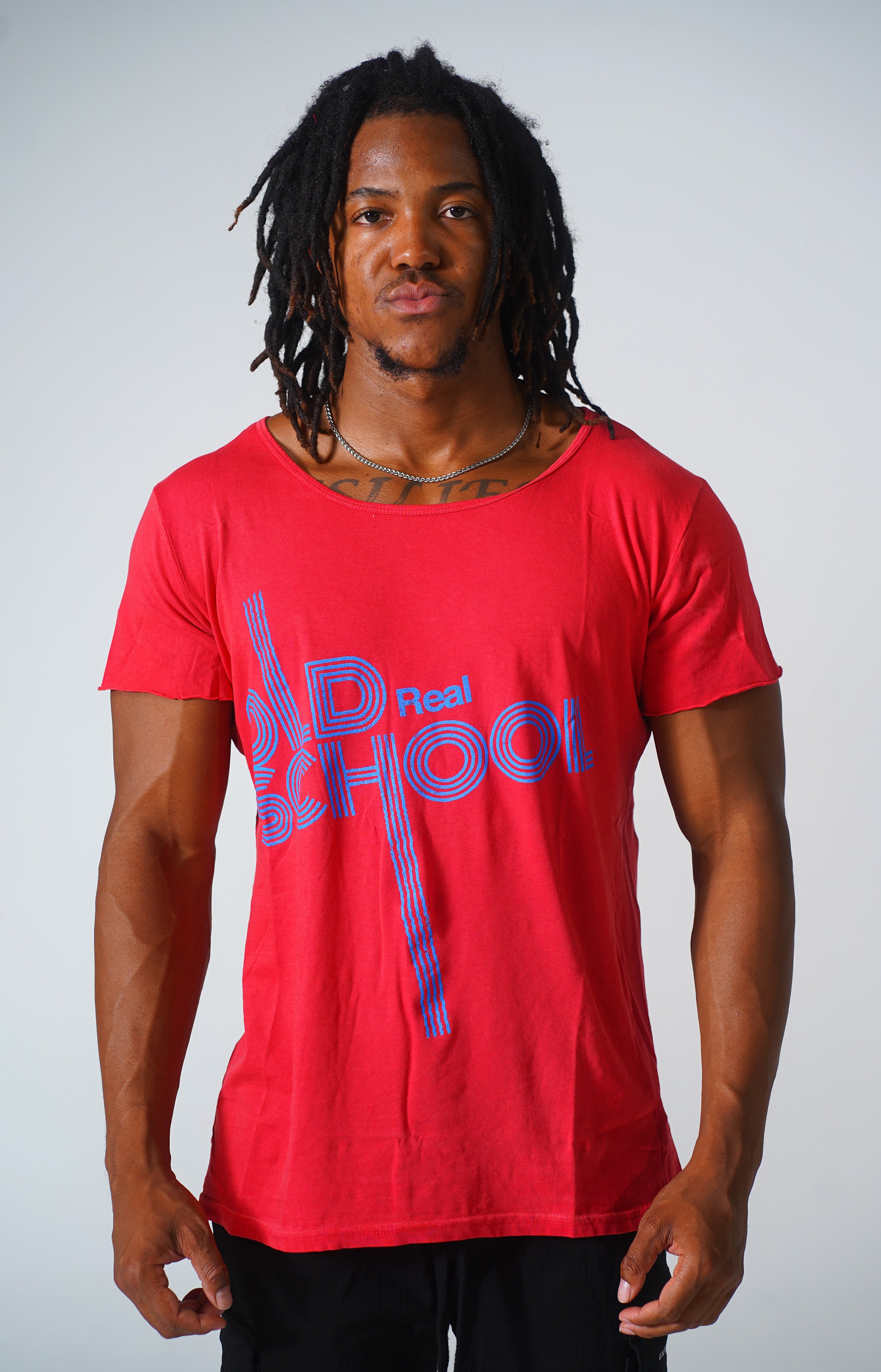 "Real Old School" Series T-Shirt - Faded Red