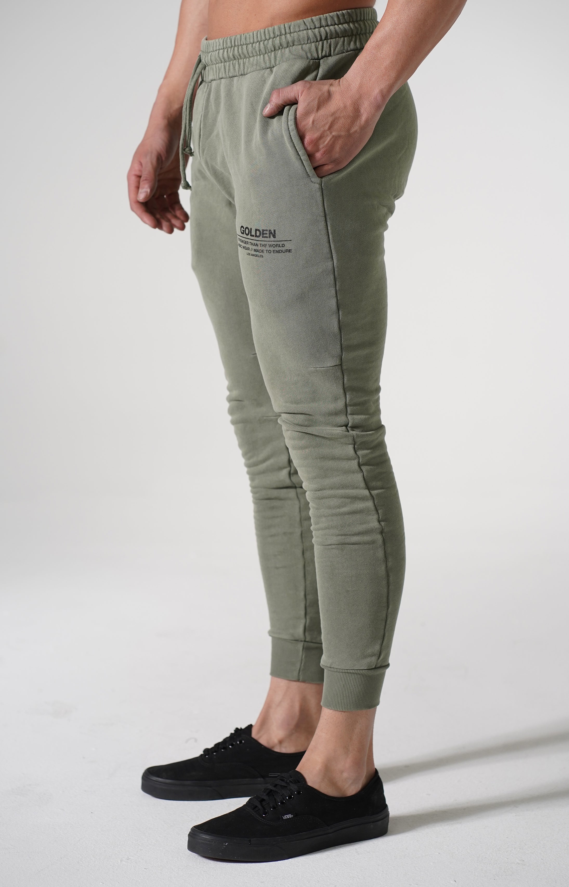 Faded Army Golden Joggers