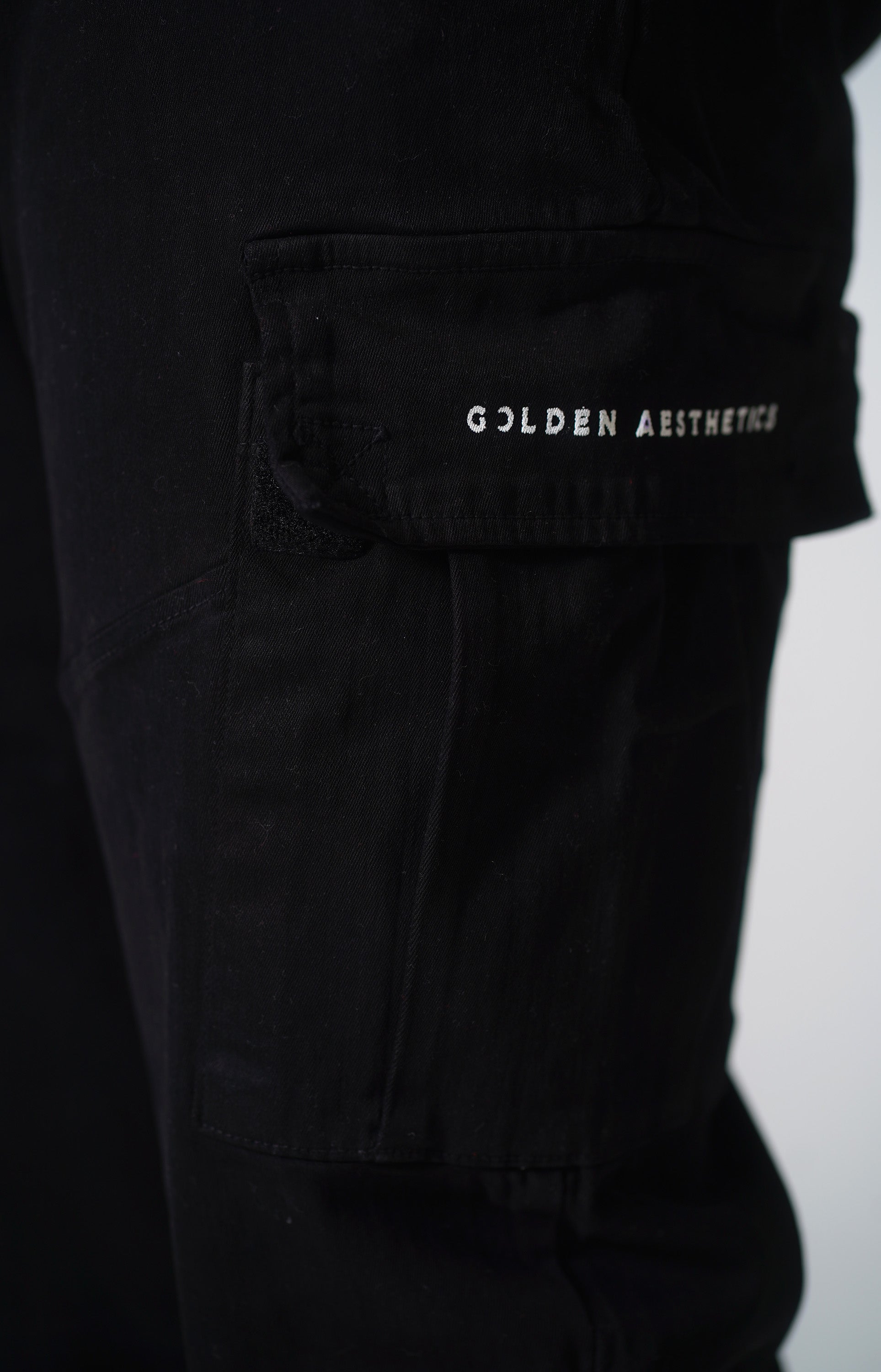 Men's Black Cargo Joggers