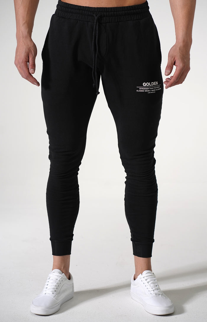 Black Golden Joggers