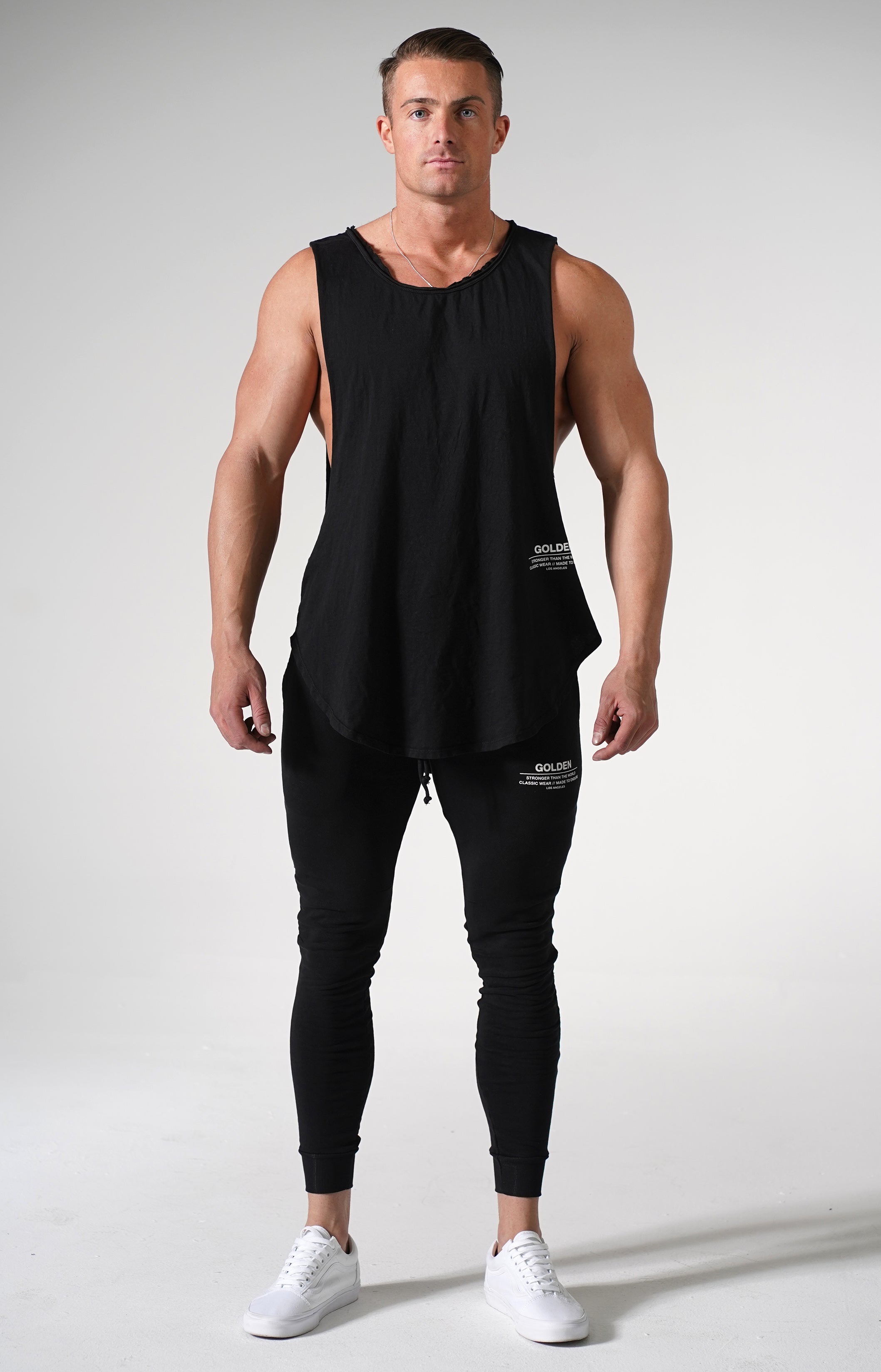 Black Golden Muscle Tank