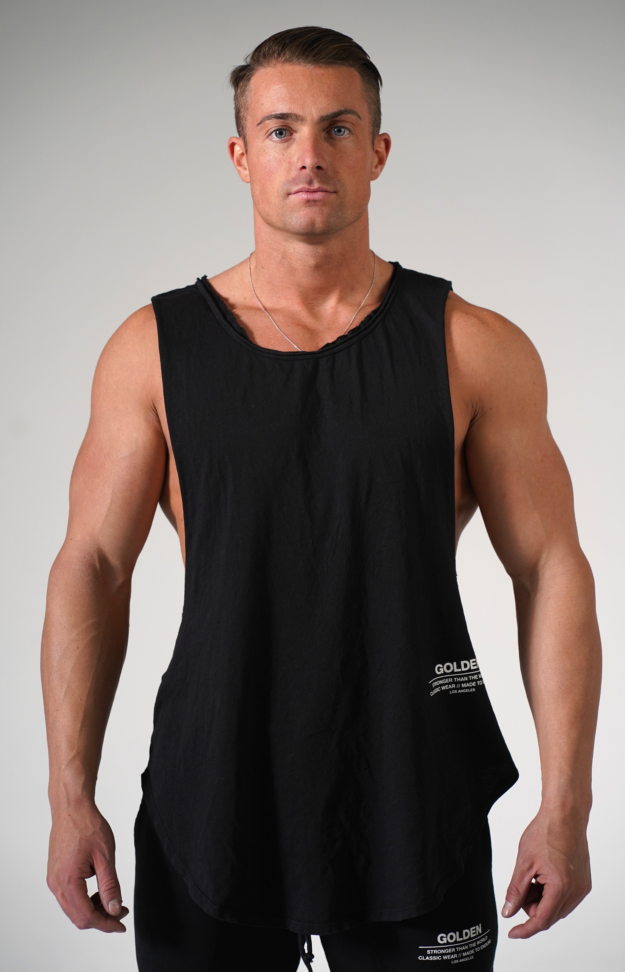 Black Golden Muscle Tank