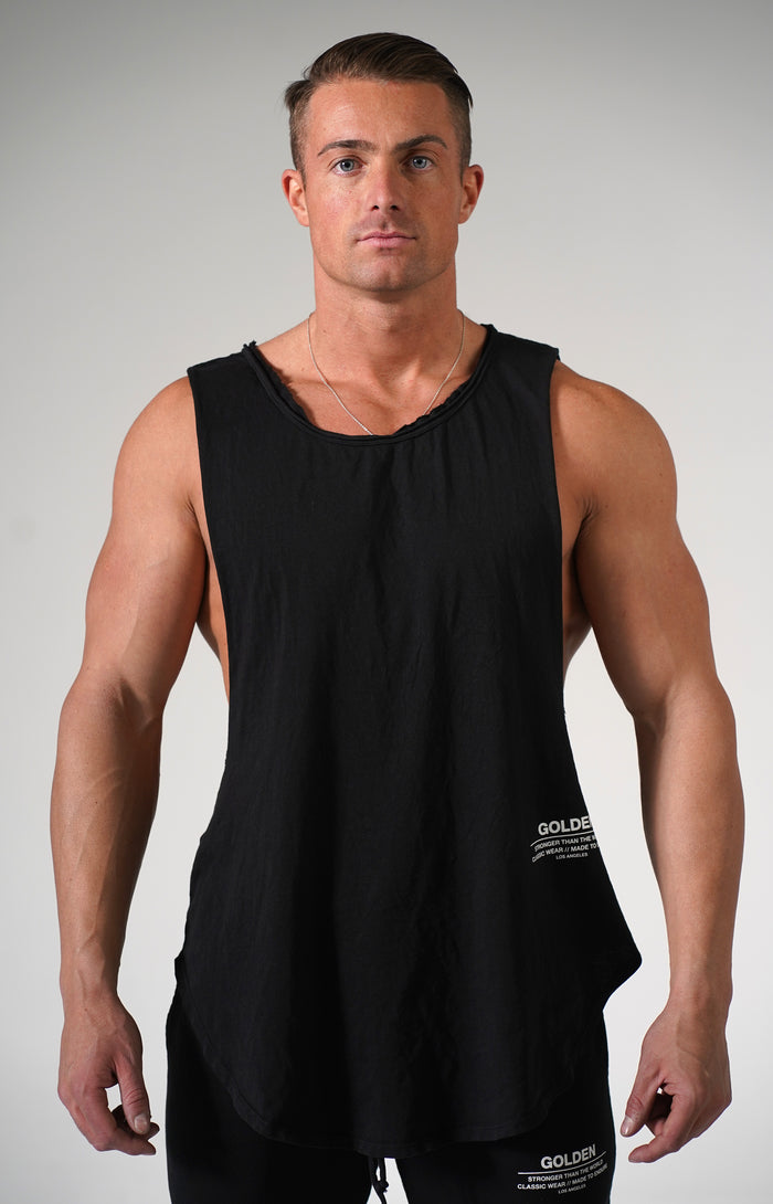 Black Golden Muscle Tank
