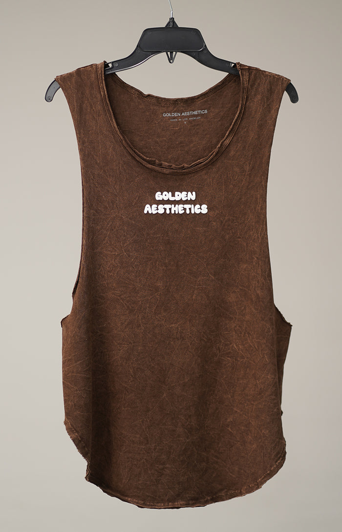 Brown Mineral Muscle Tank