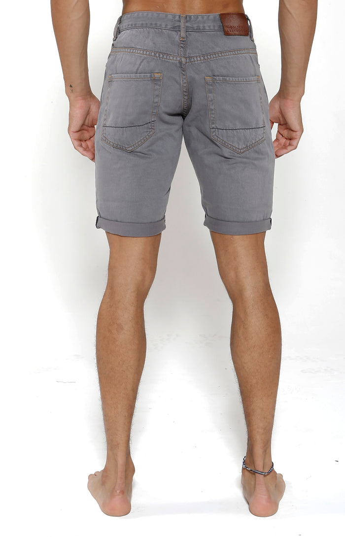 Denim Shorts - Slate Grey - Golden Aesthetics