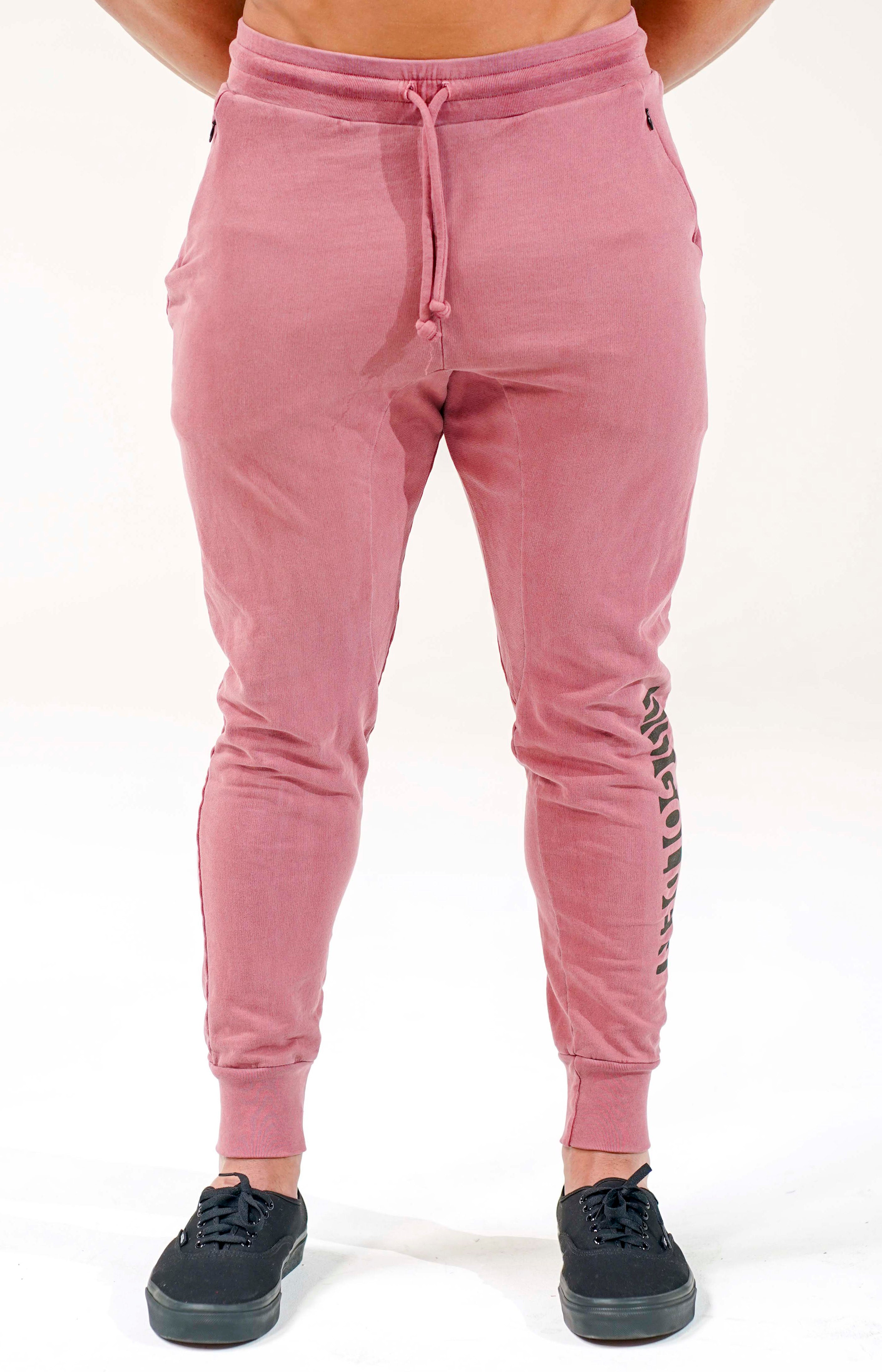 Faded Wine Fitted Joggers