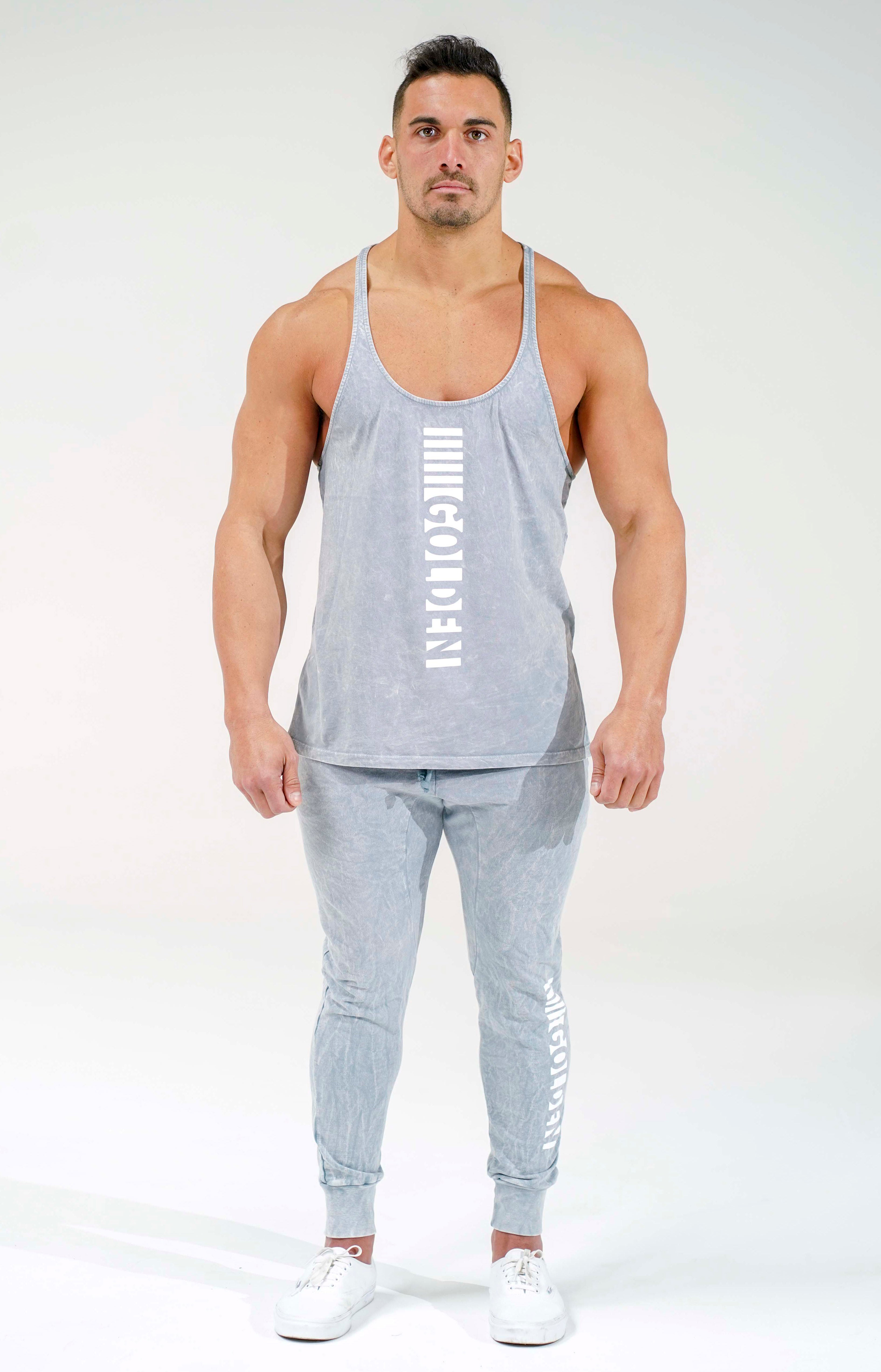 Cool Grey Stripe Stringer
