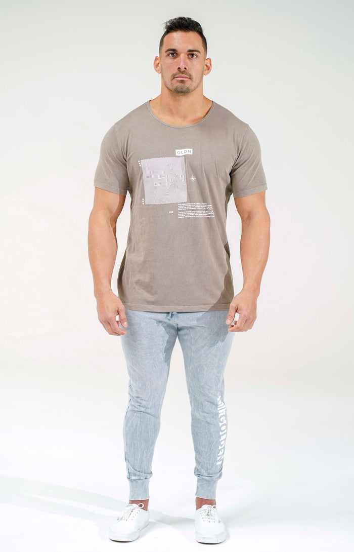 Faded Brown GLDN Scoop Neck T-Shirt