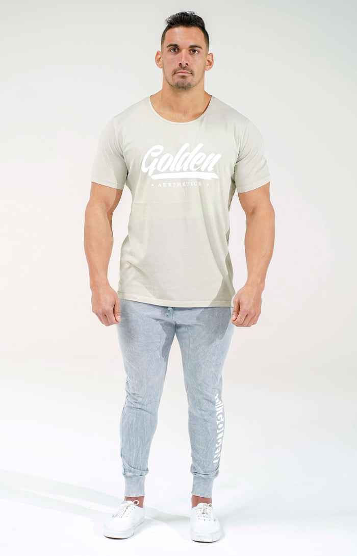 Faded Lime Scoop Neck T-Shirt