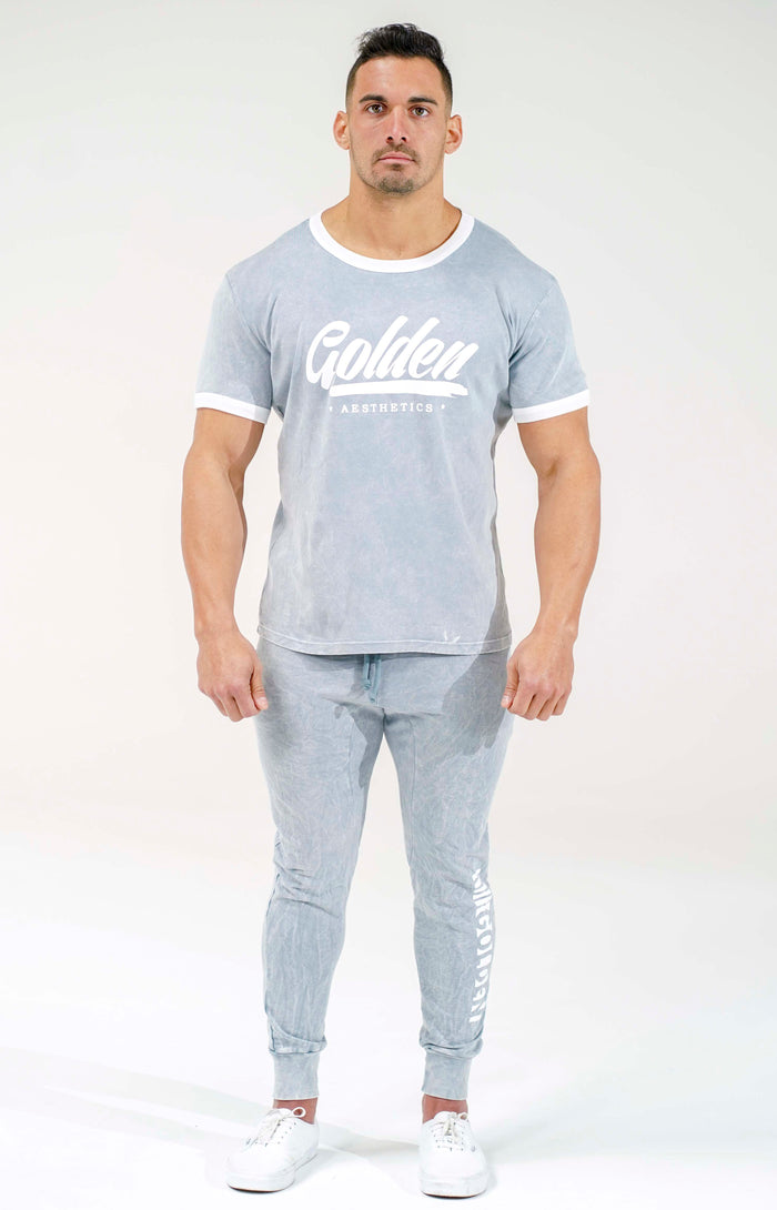 Grey / White Ringer T-Shirt