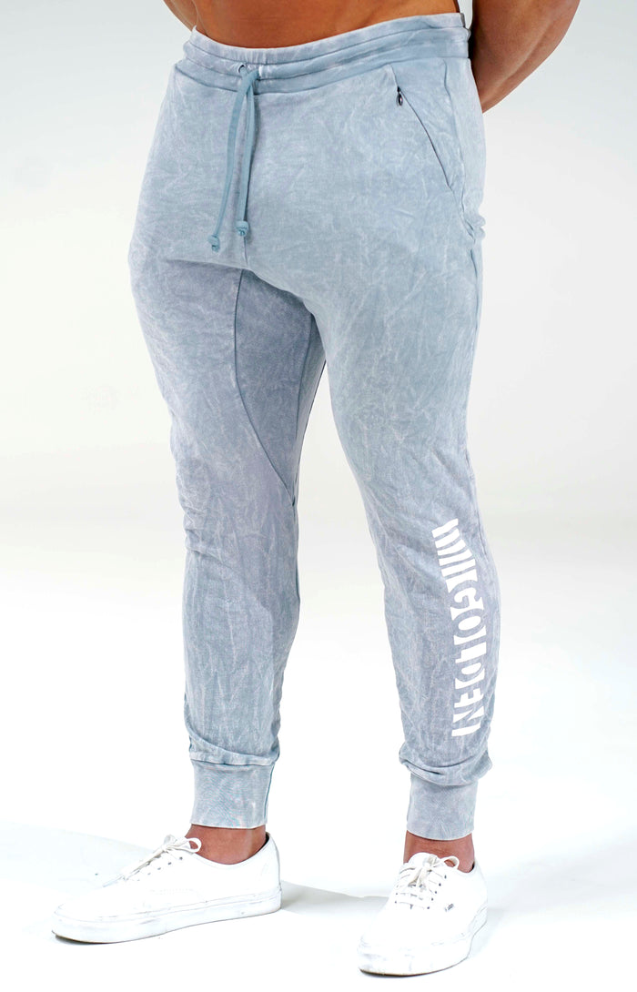 Cool Grey Fitted Joggers