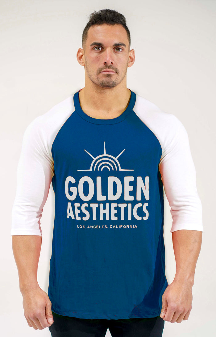 Navy / White Sunrise ¾ Sleeve