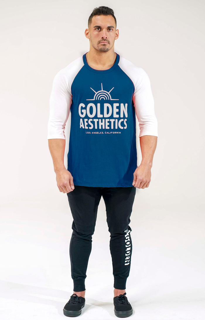 Navy / White Sunrise ¾ Sleeve