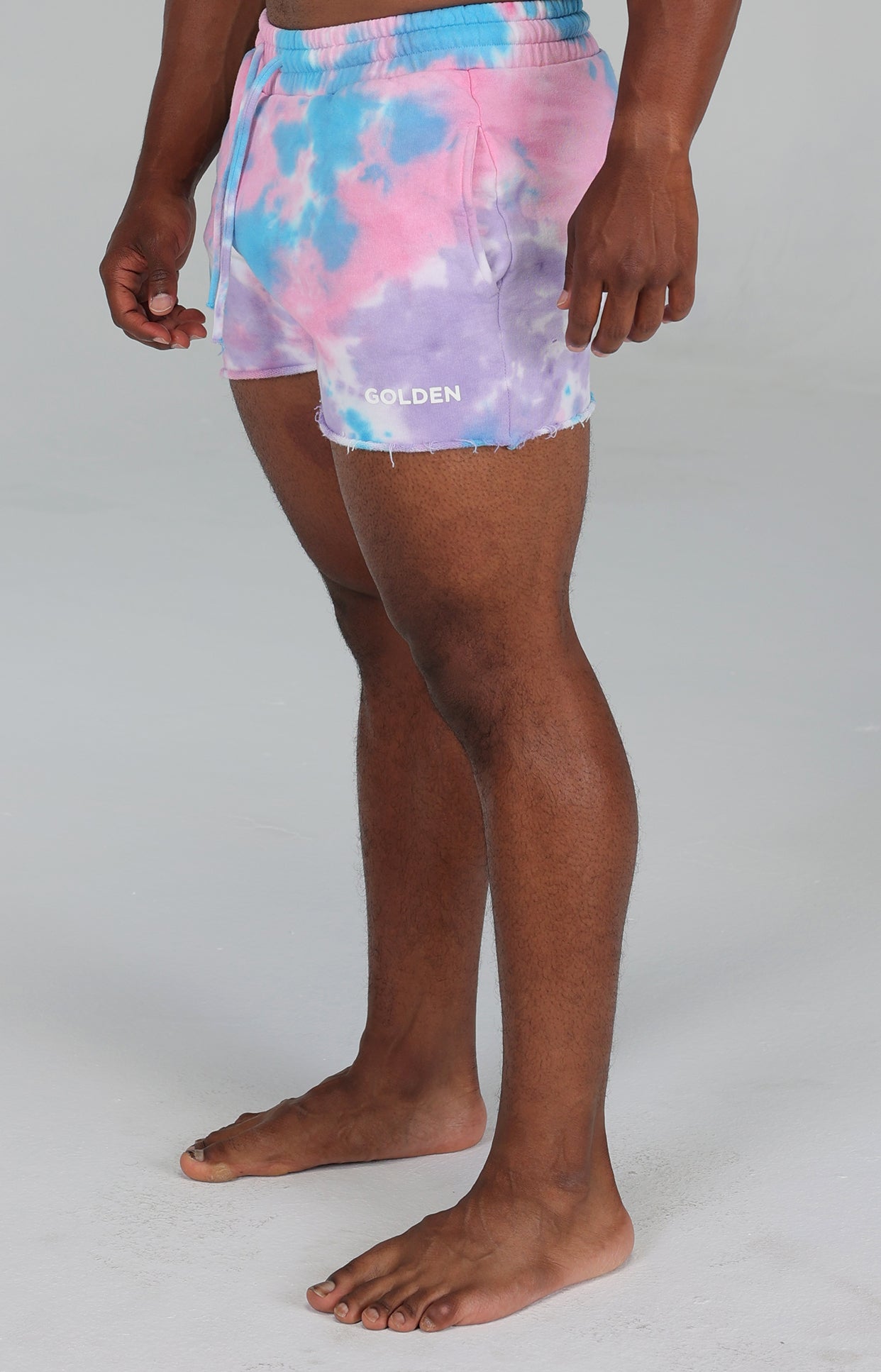 Blue Tie Dye Shorts