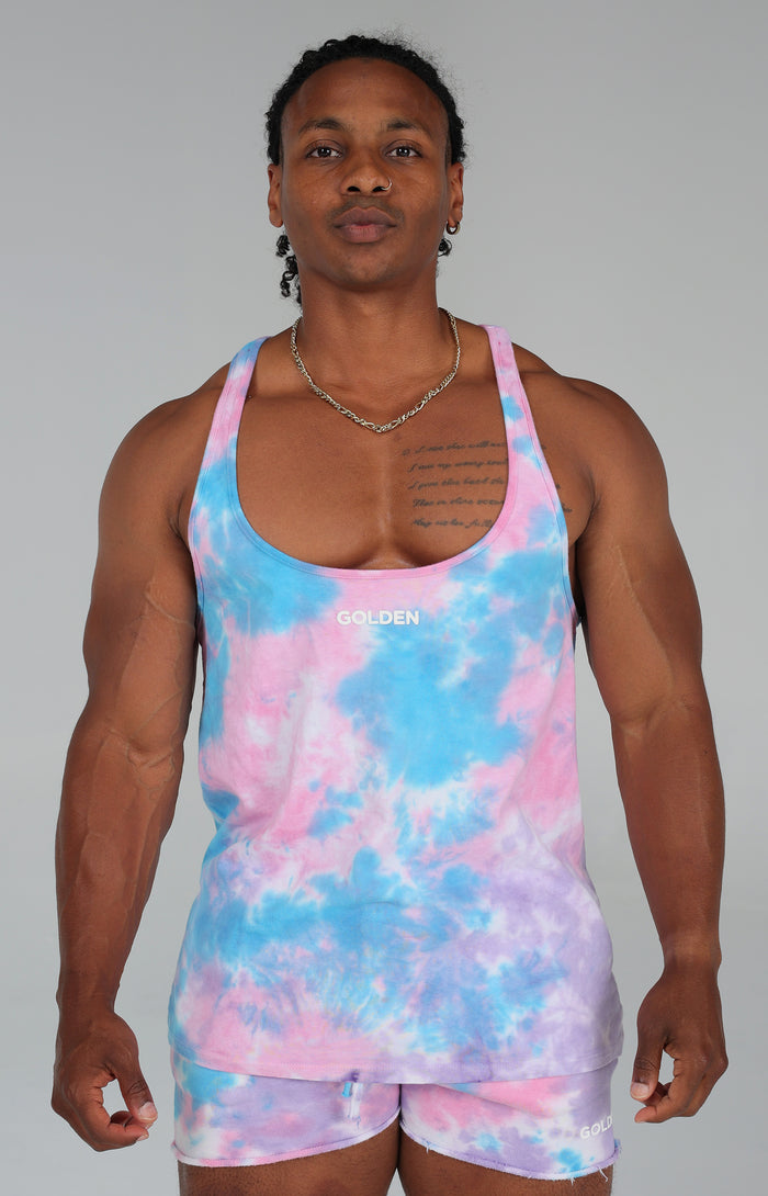 Blue Tie Dye Stringer