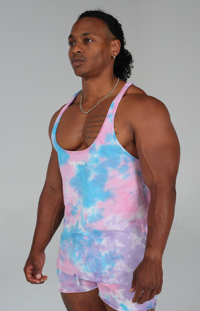 Blue Tie Dye Stringer