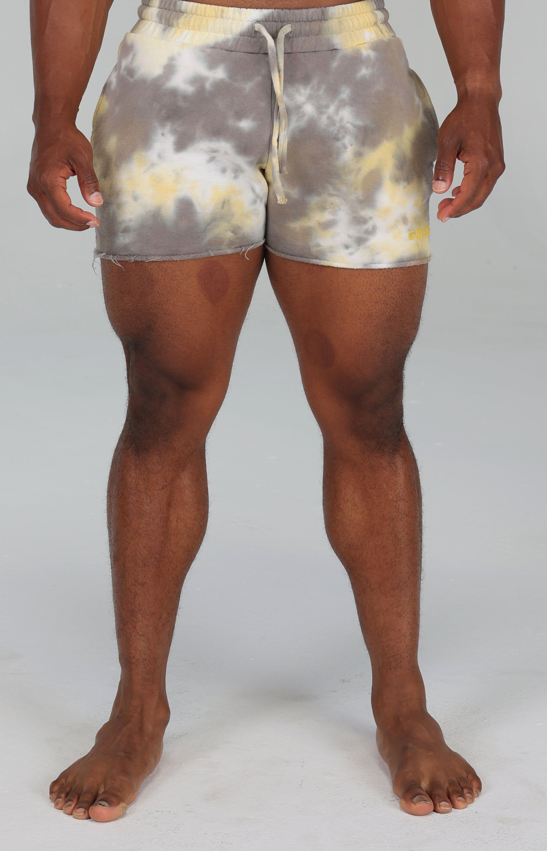 Gold Tie Dye Shorts