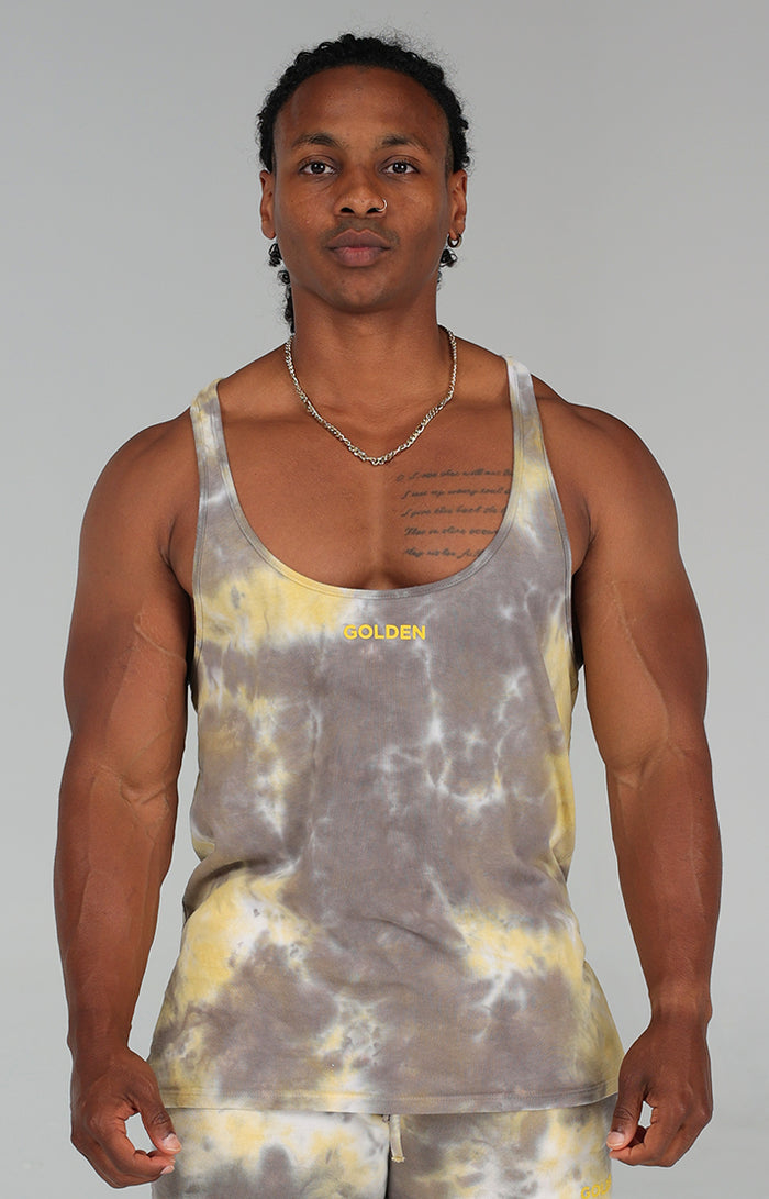 Gold Tie Dye Stringer