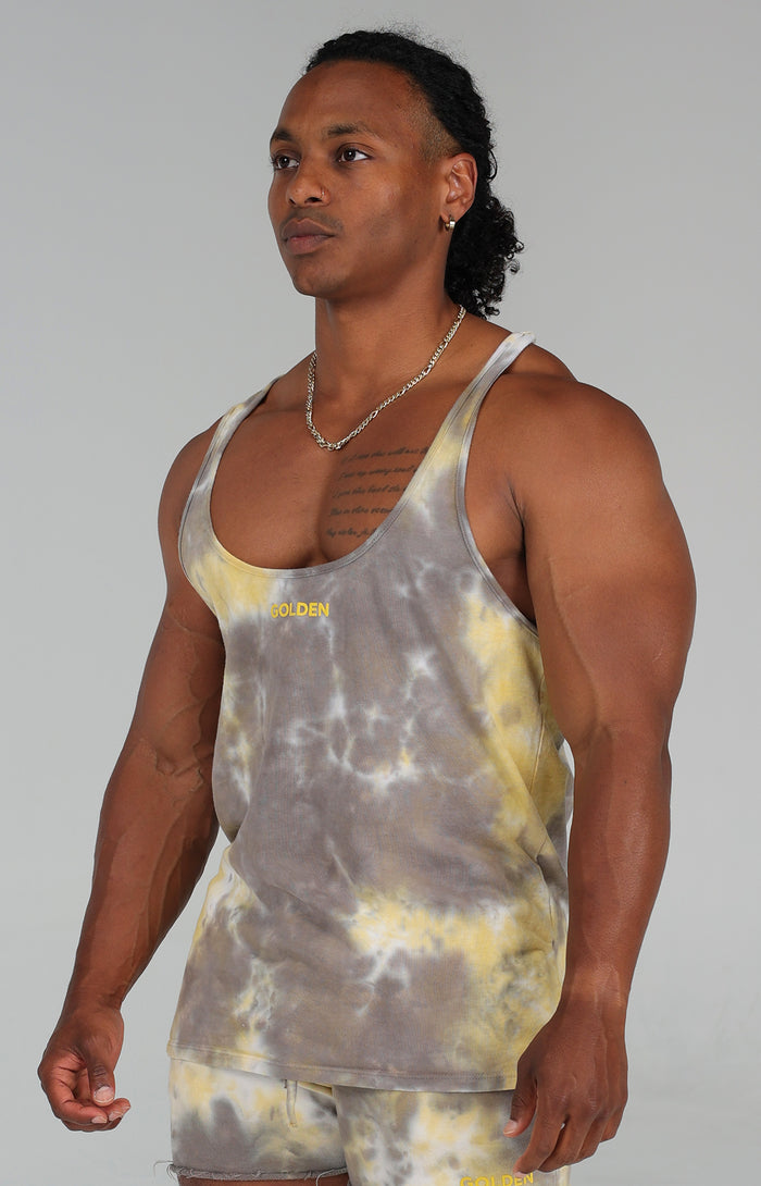 Gold Tie Dye Stringer