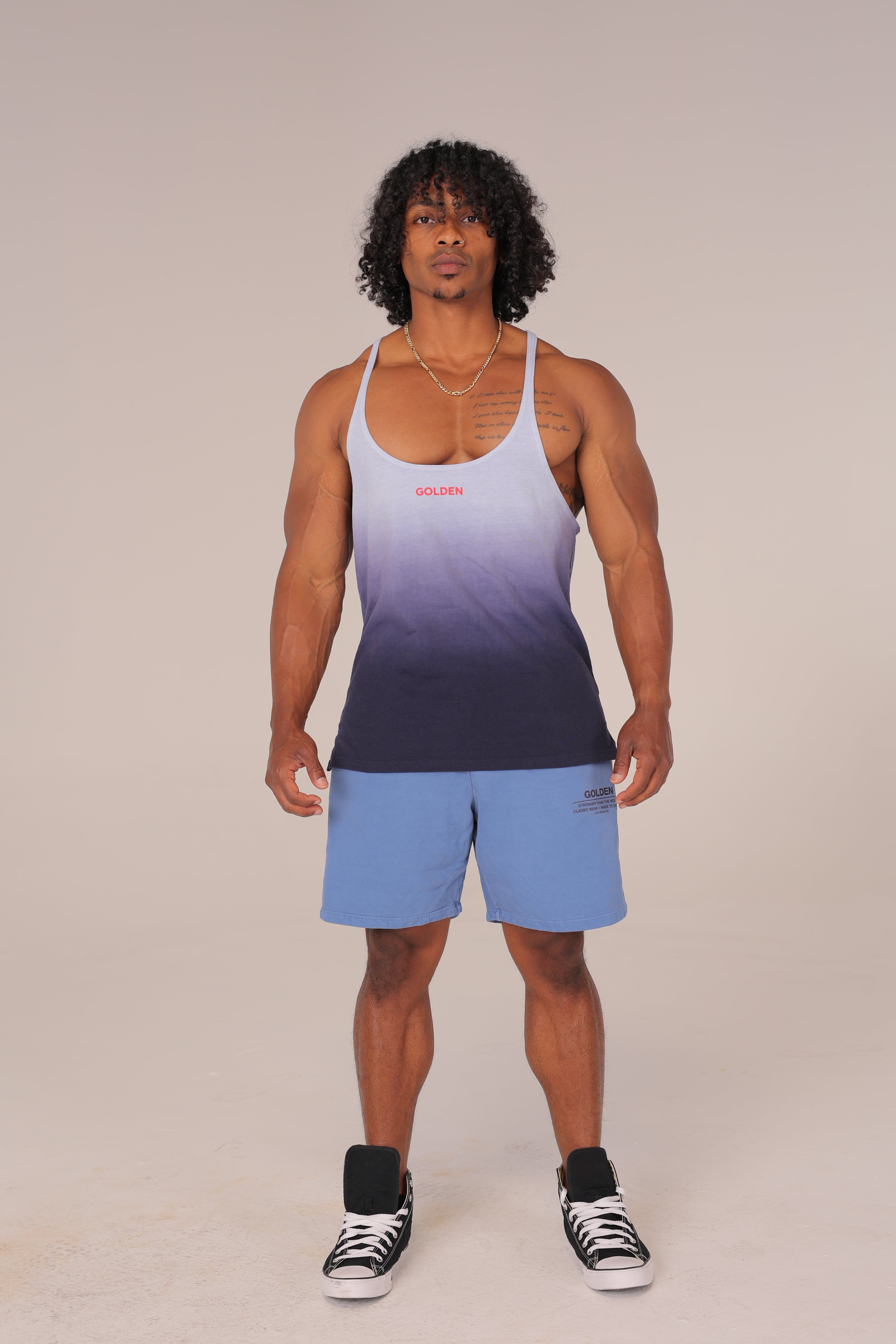 Dip Dye Navy Stringer