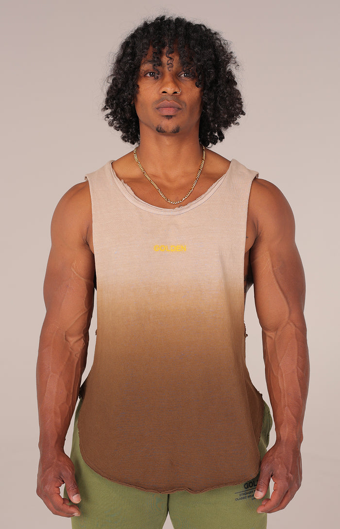 Dip Dye Army Muscle Tank