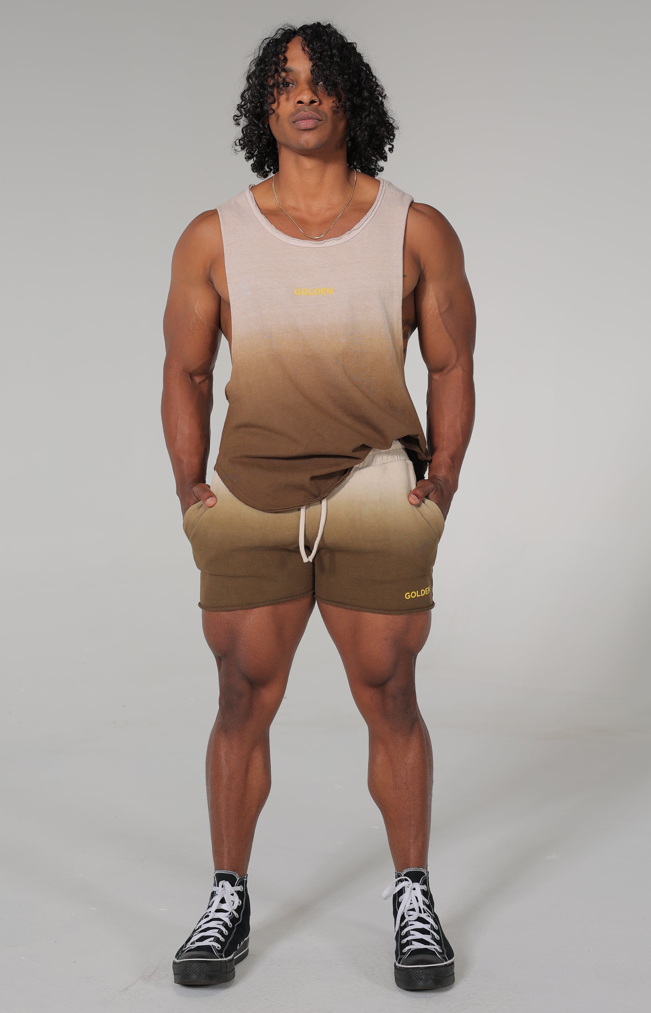 Dip Dye Army Shorts