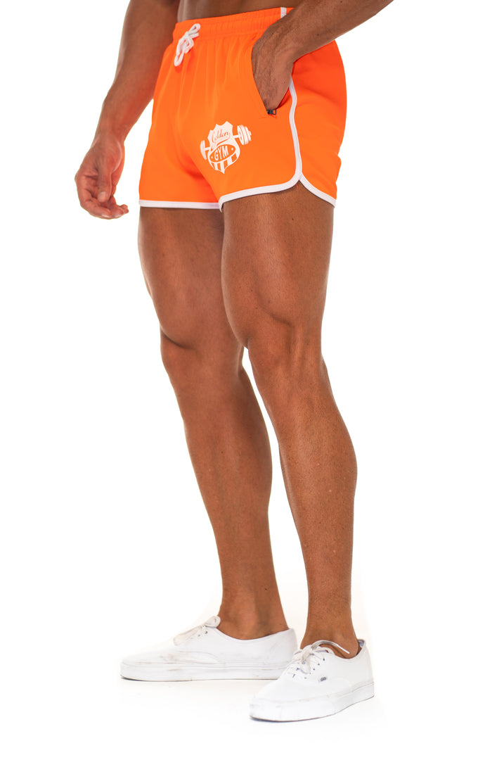 Orange 70s Shorts