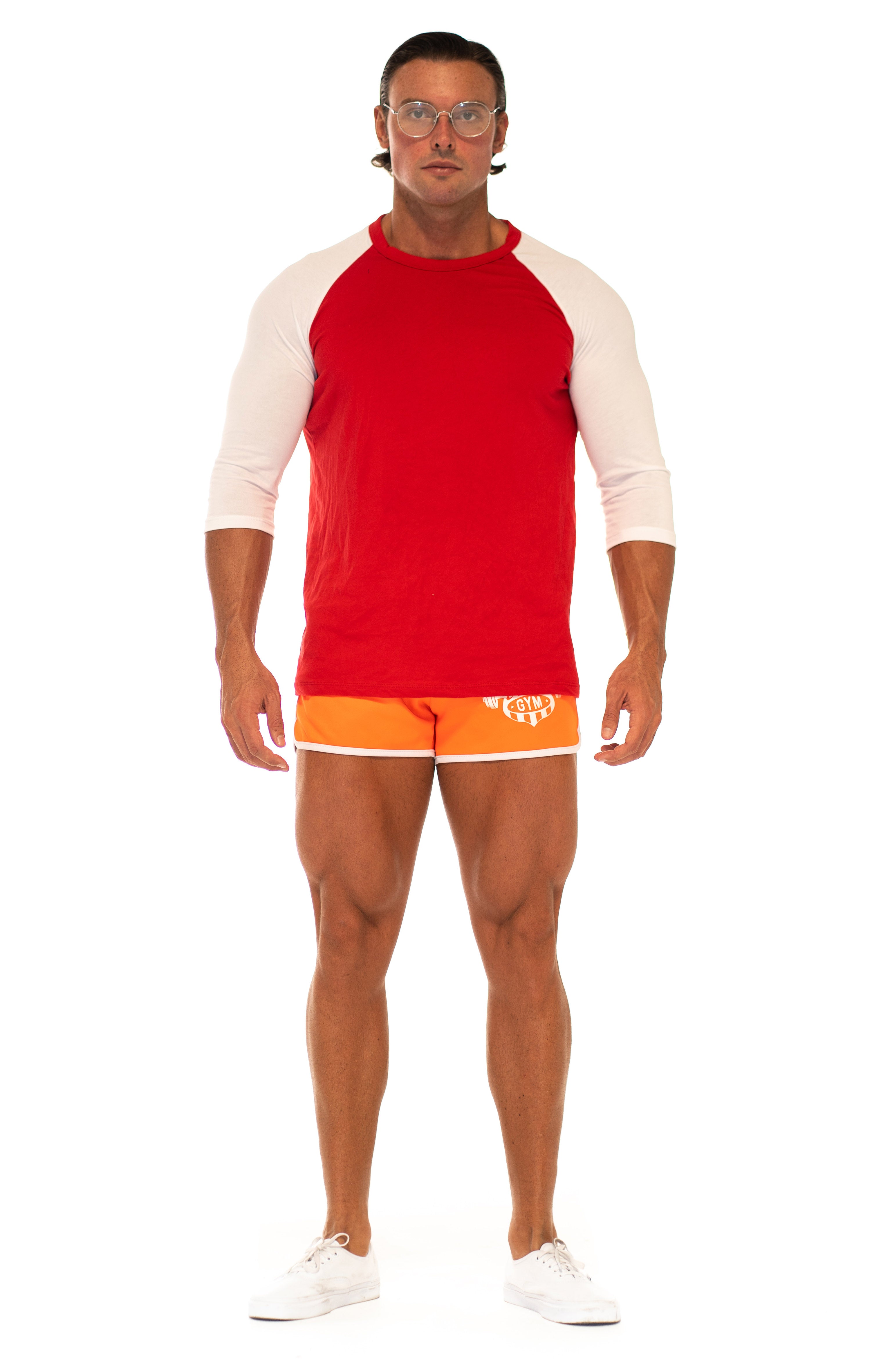 Orange 70s Shorts