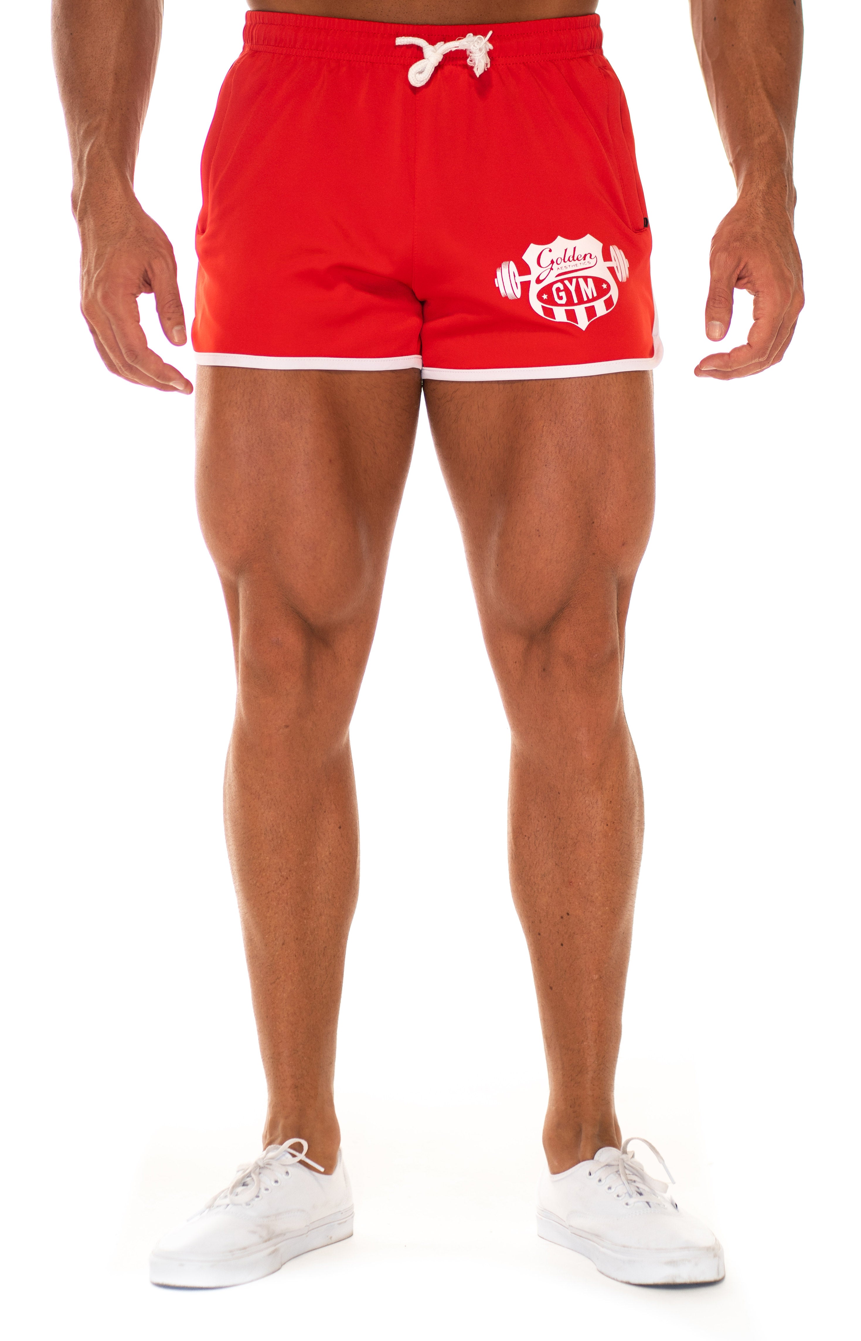 Red 70s Shorts