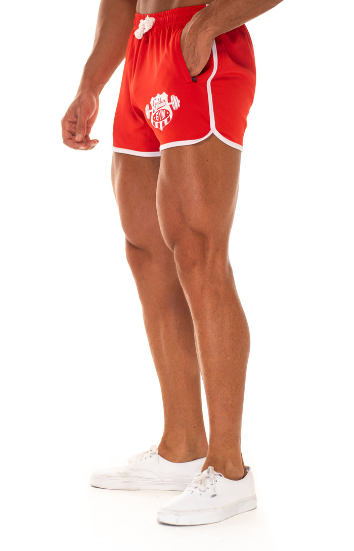 Red 70s Shorts