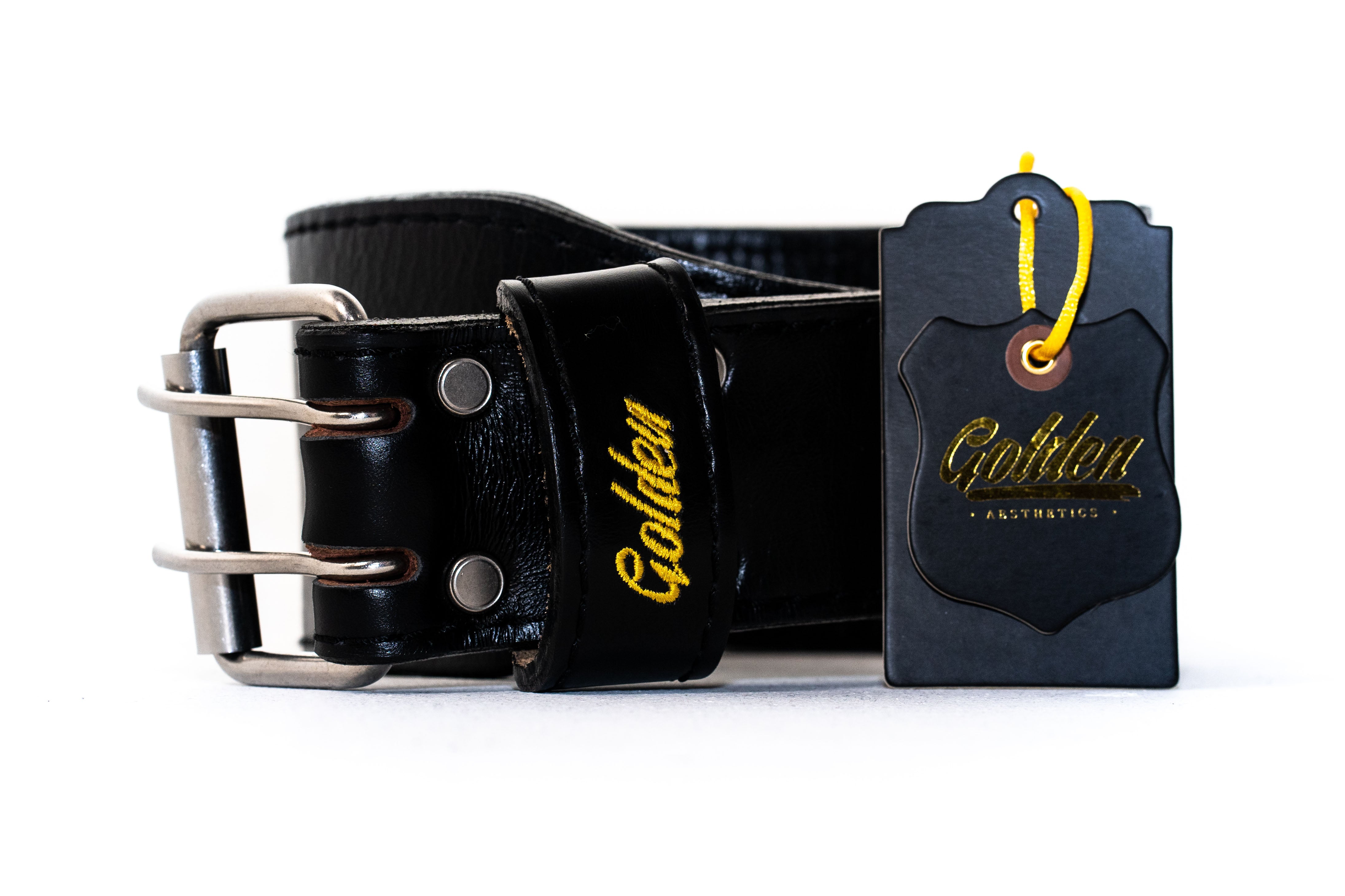 Black Classic GA Leather Weightlifting Belt