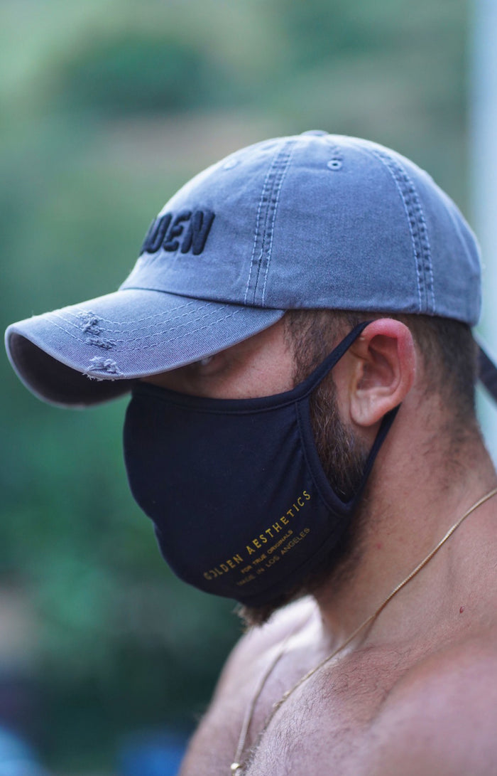 Black/Gold Reusable Protective Mask