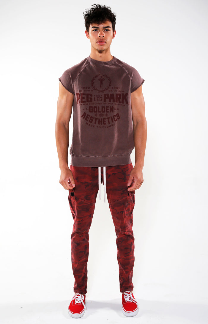 Men’s Burgundy Reg Park Top | Golden Aesthetics - Golden Aesthetics