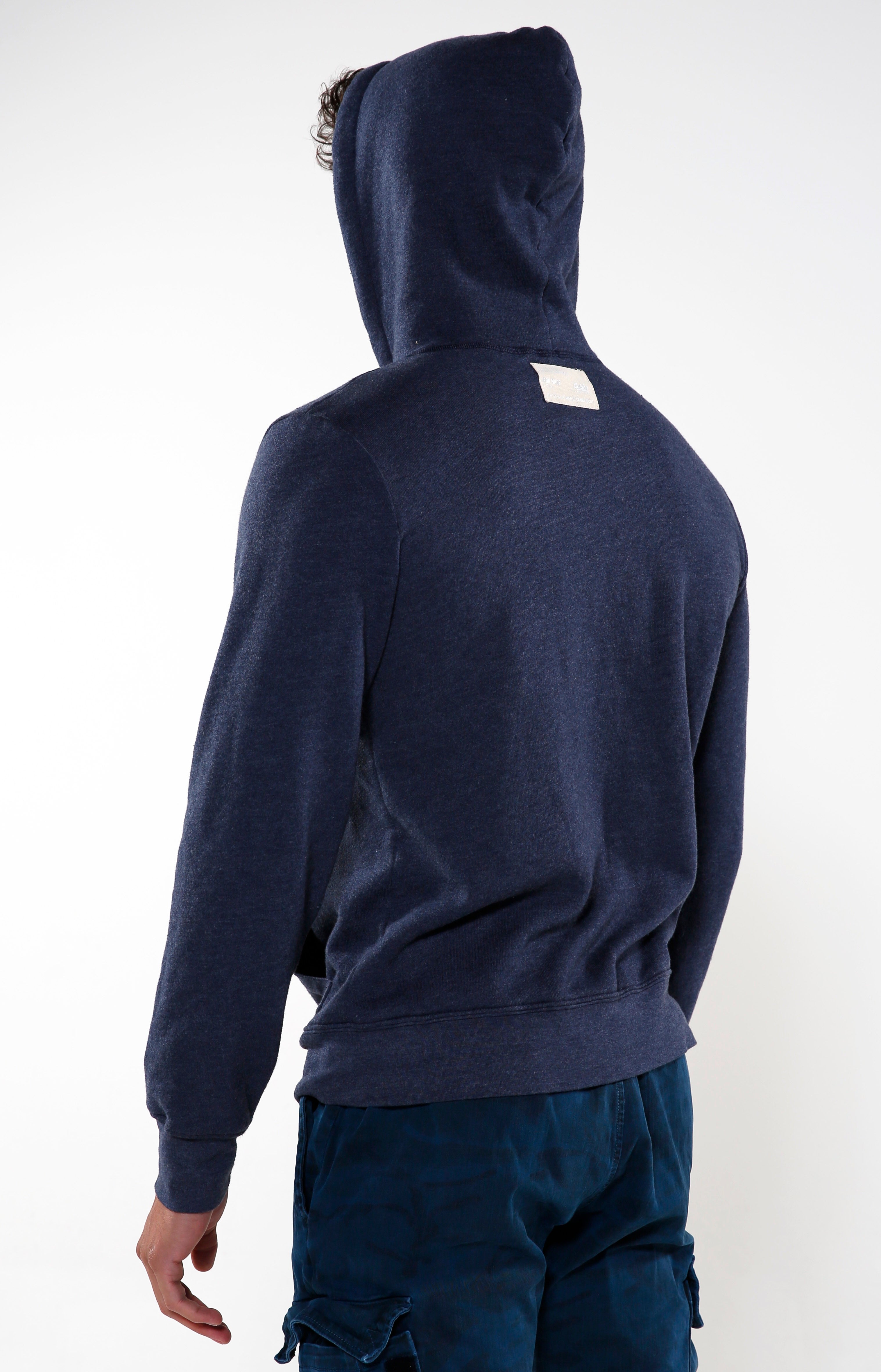 Men’s Blue and Red Iron Hoodie | Golden Aesthetics - Golden Aesthetics