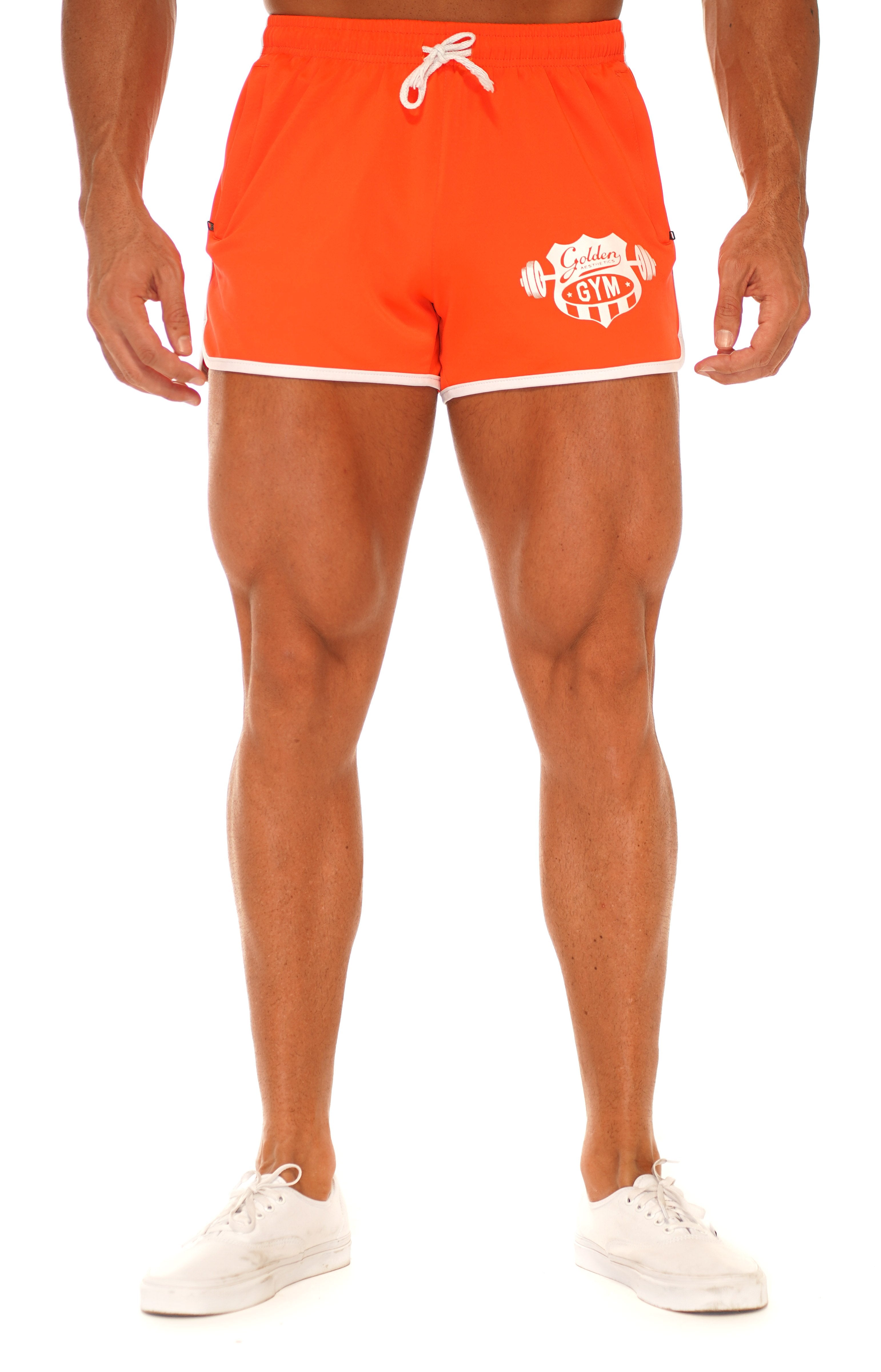 Orange 70s Shorts