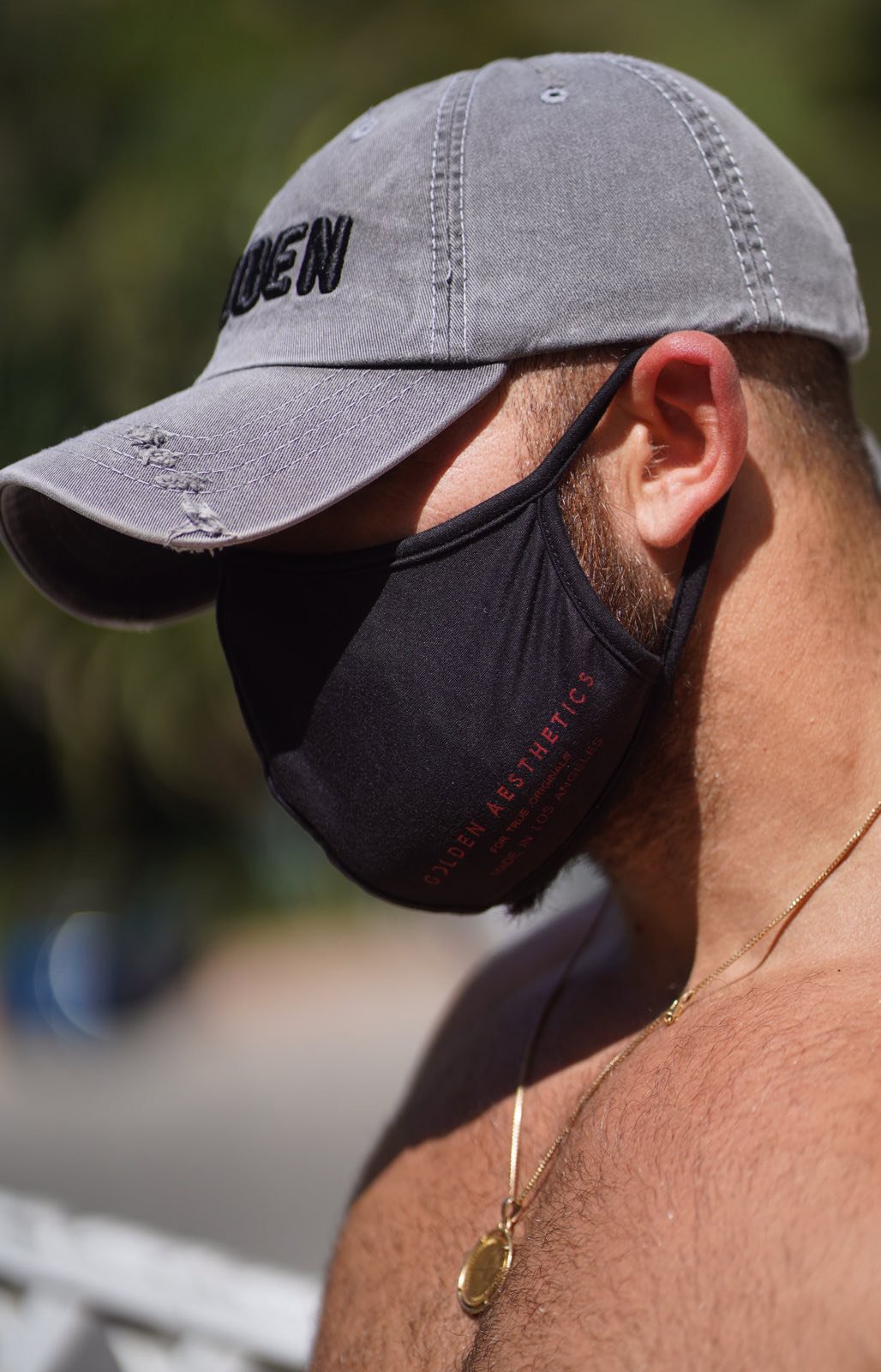 Black/Red Reusable Protective Mask